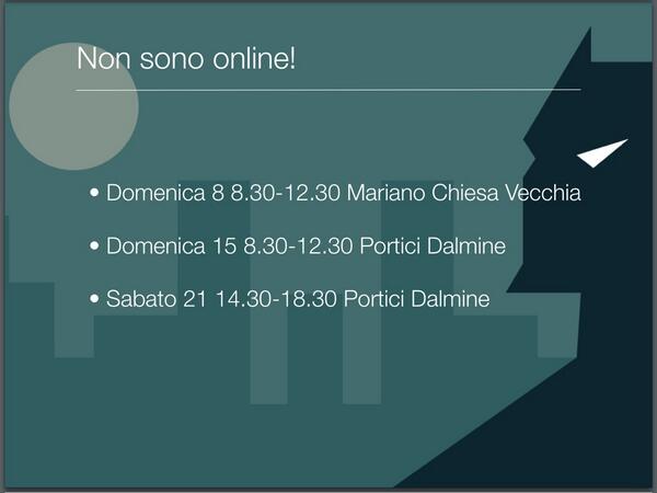 Non solo online! nei prossimi fine settimana faremo 3 gazebo #opendalmine http://t.co/RiwMU6R61W
